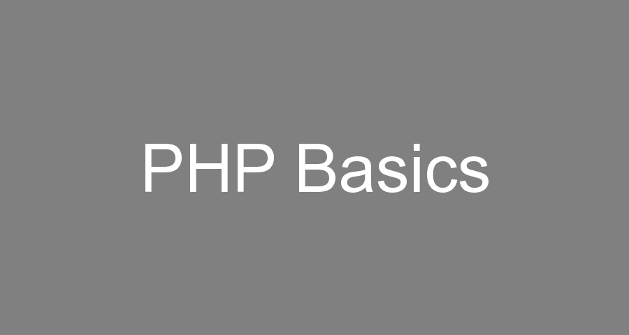 PHP Basics