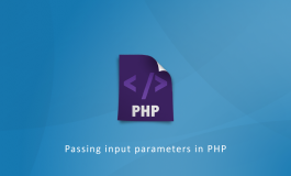 Passing input parameters in PHP