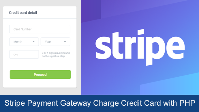 Stripe Payment Gateway Charge Credit Card with PHP Example