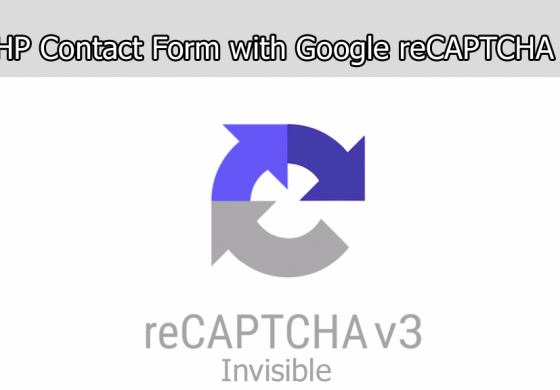 PHP Contact Form with Google reCAPTCHA V3 Example