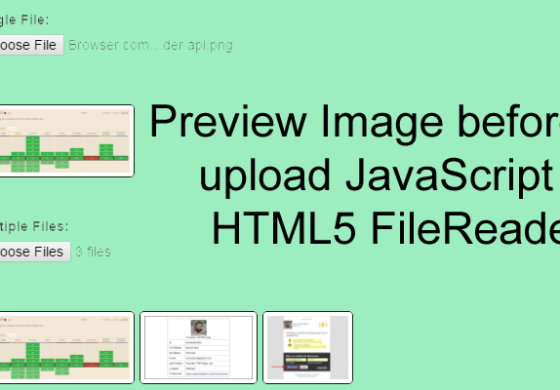 How to show Image before upload JavaScript & HTML5 FileReader()