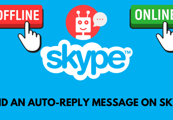 How do I send an auto-reply message on Skype?