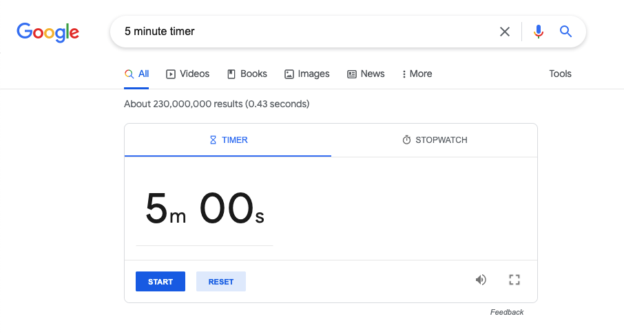 google timer