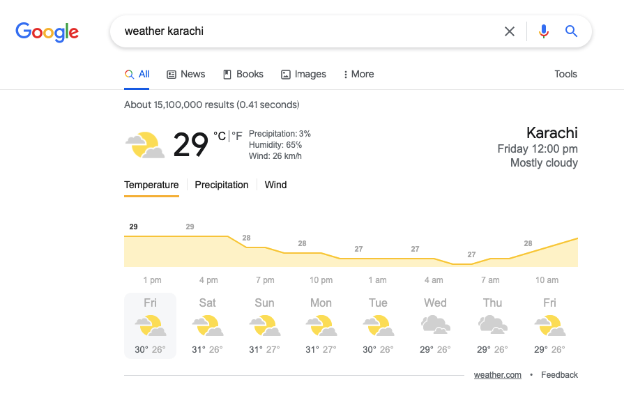 google weather