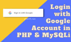 How to Login with Google Account in PHP & MySQLi