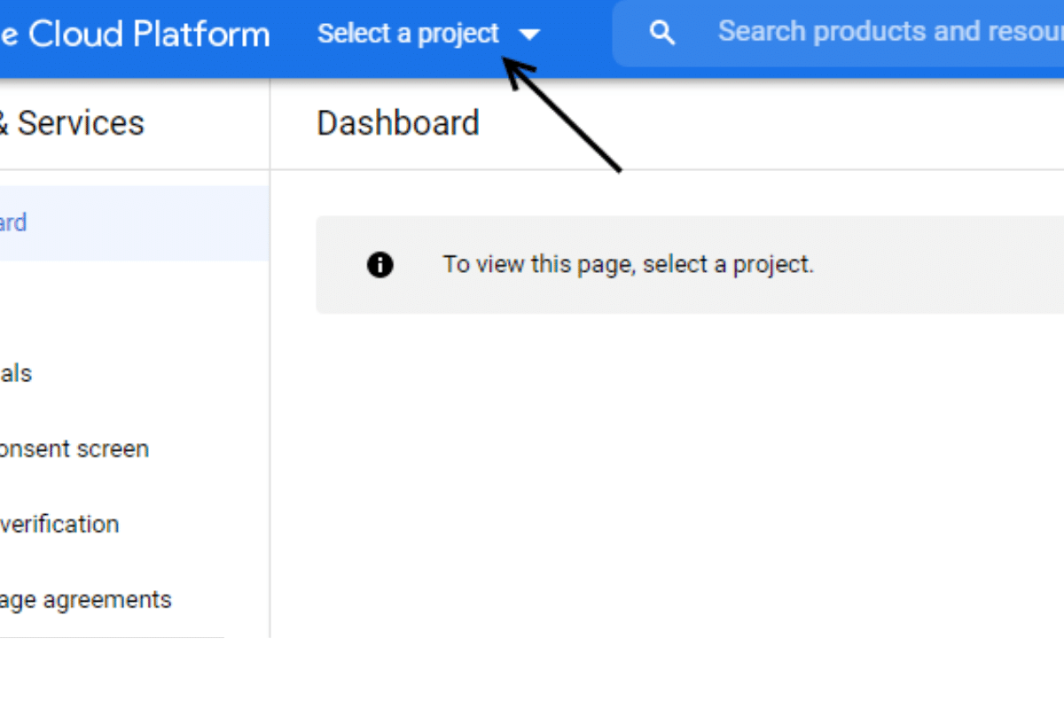 create google project