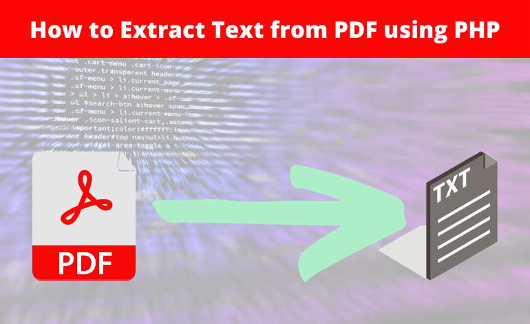 How to Extract Text from PDF using PHP