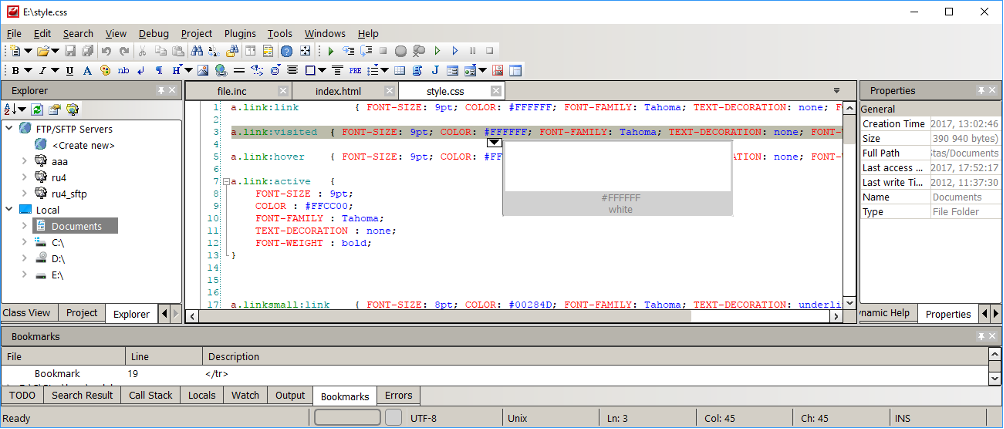 Free PHP, HTML, CSS, JavaScript/TypeScript editor - CodeLobster IDE